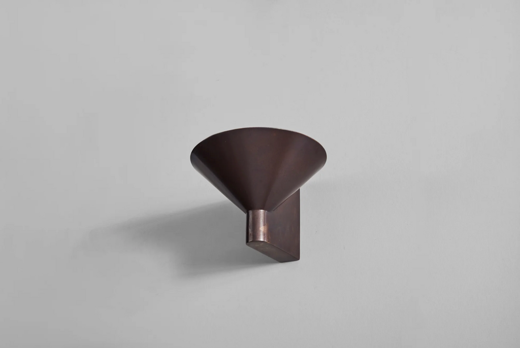 STUDIO HENRY WILSON Conical Wall Light, Blackened Finish