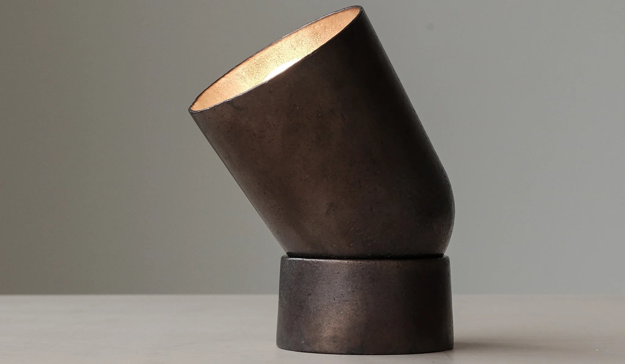 STUDIO HENRY WILSON Spot Light/ Table Lamp, Blackened Finish