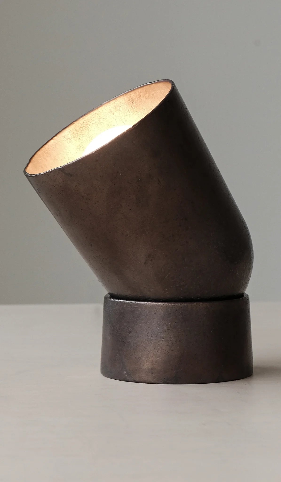 STUDIO HENRY WILSON Spot Light/ Table Lamp, Blackened Finish